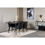 Rectangular dining set (silar, velvet)