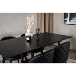 Rectangular dining set (silar, velvet)