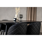 Rectangular dining set (silar, velvet)