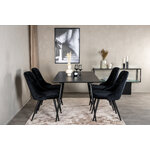 Rectangular dining set (silar, velvet deluxe)