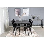 Rectangular dining set (sleek, polar)