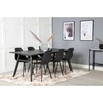 Rectangular dining set (sleek, polar)