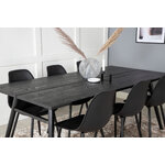 Rectangular dining set (sleek, polar)