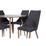 Round dining set (plaza, leone)