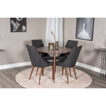 Round dining set (plaza, leone)