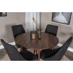 Round dining set (plaza, leone)