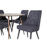 Round dining set (plaza, velvet deluxe)