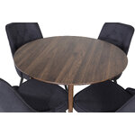 Round dining set (plaza, velvet deluxe)