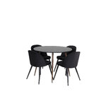 Round dining set (plaza, velvet)