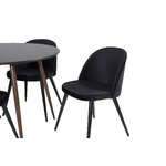 Round dining set (plaza, velvet)