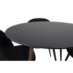 Round dining set (plaza, velvet)