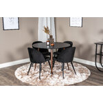 Round dining set (plaza, velvet)