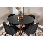 Round dining set (plaza, velvet)