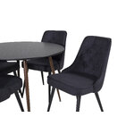 Round dining set (plaza, velvet deluxe)