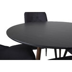 Round dining set (plaza, velvet deluxe)