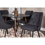 Round dining set (plaza, velvet deluxe)