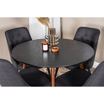 Round dining set (plaza, velvet deluxe)