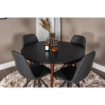 Round dining set (plaza, polar)