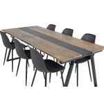 Rectangular dining set (jakarta, polar)