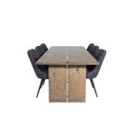 Rectangular dining set (logger, velvet deluxe)