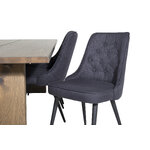 Rectangular dining set (logger, velvet deluxe)