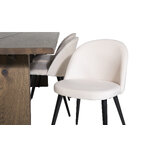 Rectangular dining set (logger, velvet)