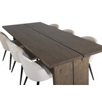 Rectangular dining set (logger, velvet)