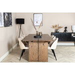 Rectangular dining set (logger, velvet)