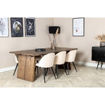 Rectangular dining set (logger, velvet)