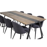 Rectangular dining set (jakarta, velvet)