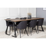 Rectangular dining set (jakarta, velvet)