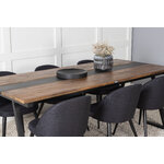 Rectangular dining set (jakarta, velvet)