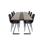 Rectangular dining set (jakarta, polar)