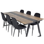 Rectangular dining set (jakarta, polar)