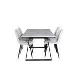 Rectangular dining set (estelle, polar)