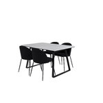 Rectangular dining set (estelle, wrinkles)