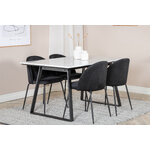 Rectangular dining set (estelle, wrinkles)