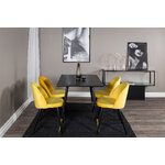 Round dining set (dip, velvet)