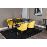 Round dining set (dip, velvet)