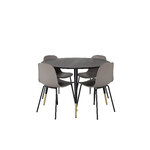 Round dining set (dip, arctic)