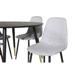 Round dining set (dip, polar)