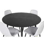 Round dining set (dip, polar)