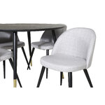 Round dining set (dip, velvet)