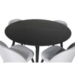 Round dining set (dip, velvet)