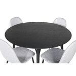 Round dining set (dip, polar)