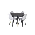 Round dining set (dip, polar)