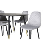 Round dining set (dip, polar)