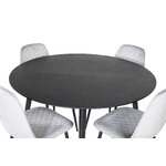 Round dining set (dip, polar)