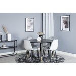 Round dining set (dip, polar)