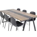 Rectangular dining set (jakarta, arctic)